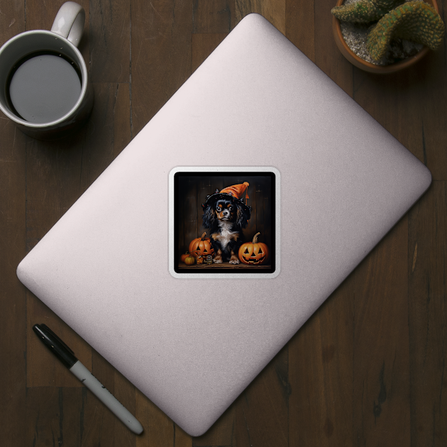 English Toy Spaniel Halloween by NatashaCuteShop